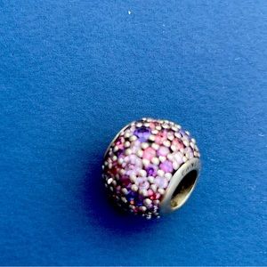 Pandora pink and purple pave charm